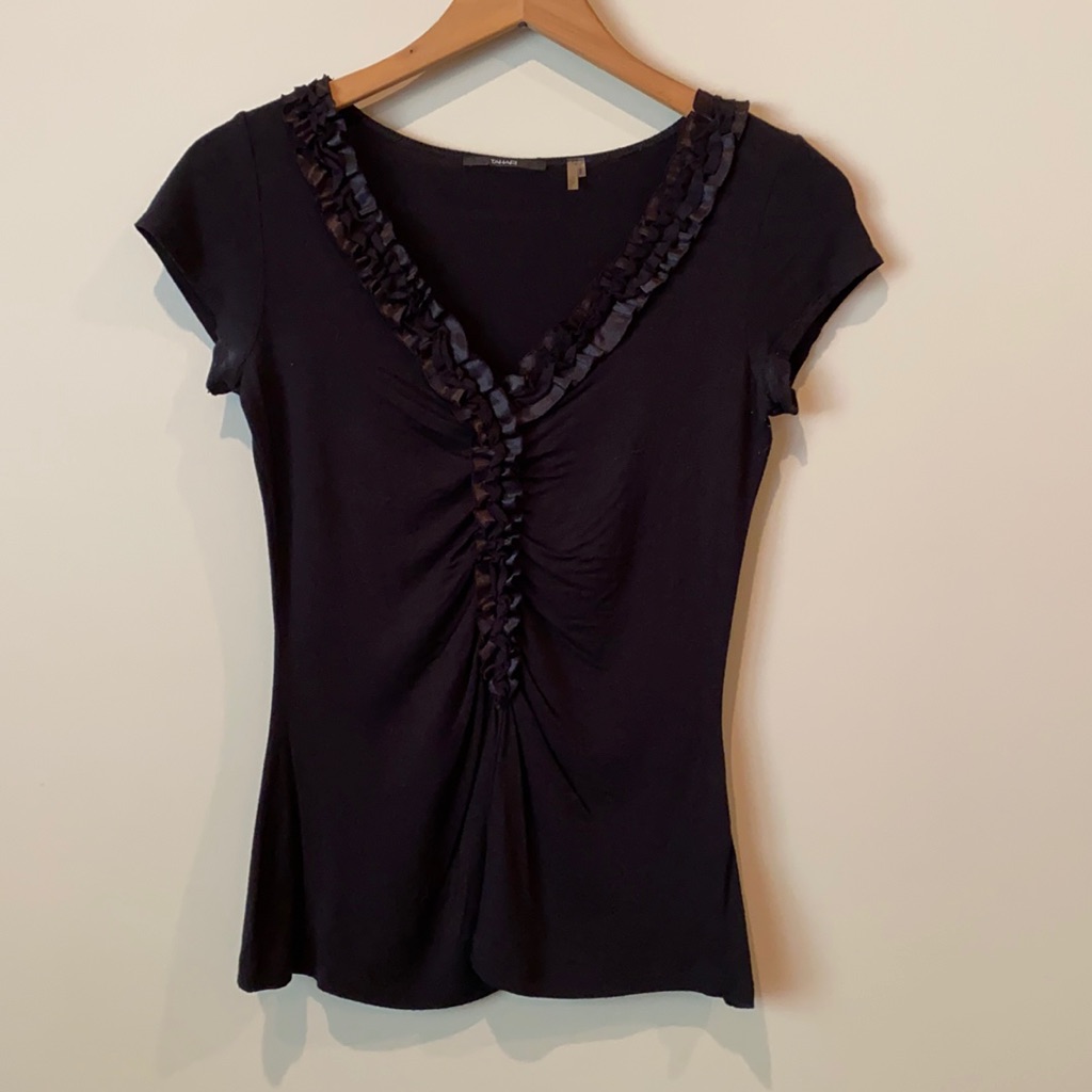 Tahari Brand Black Dress Top